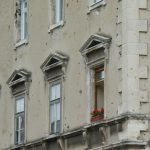 Bosnia-Herzegovina, Mostar City: one of many war remnants in the