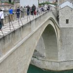 Bosnia-Herzegovina, Mostar City: bridge close-up