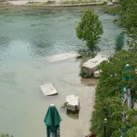 Bosnia-Herzegovina, Mostar City: remnants of the old bridge after being