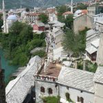 Bosnia-Herzegovina, Mostar City: the old town is packed in close