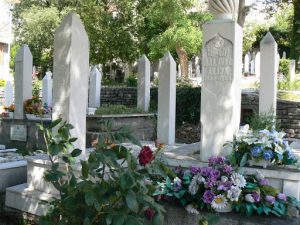 Bosnia-Herzegovina, Mostar City: the old town cemetery is filled with