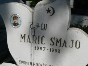 Bosnia-Herzegovina, Mostar City: the old town cemetery is filled with