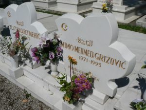 Bosnia-Herzegovina, Mostar City: the old town cemetery is filled with