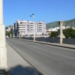 Bosnia-Herzegovina, Mostar City: new bridge and new apartment buildings