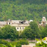 Bosnia-Herzegovina, Sarajevo City: still damaged military building