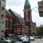 Bosnia-Herzegovina, Sarajevo City: St Anthony church  across the street from