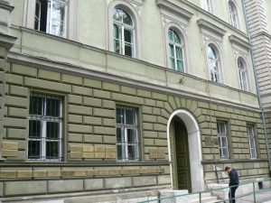 Bosnia-Herzegovina, Sarajevo City: a restored apartment building that,  at first