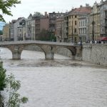 Bosnia-Herzegovina, Sarajevo City: the city is built along  the Miljacka