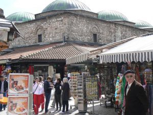Bosnia-Herzegovina, Sarajevo City: life in the old town;  a former