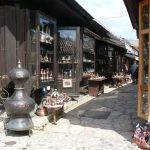 Bosnia-Herzegovina, Sarajevo City: souvenir shops in old town