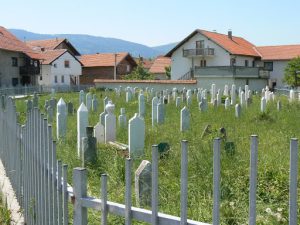 Local cemetery; many war victims
