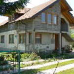 Local bullet damaged house