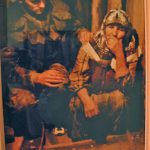 Inside the Tunnel Museum; photo of a distressed refugee