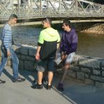 Bosnia-Herzegovina, Sarajevo City: along the Miljacka River downtown