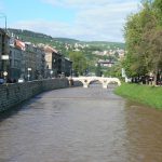 Bosnia-Herzegovina, Sarajevo City: the city is built along  the Miljacka
