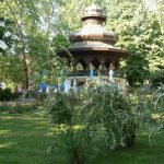 Bosnia-Herzegovina, Sarajevo City: cafe kiosk in riverside Atmejdan Park