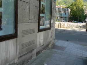The Sarajevo 1878-1918 Museum is located  at the corner
