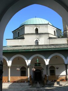 Bosnia-Herzegovina, Sarajevo City: main entry to the  1565 Emperor's Mosque