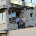 Serbia, Belgrade: train station workers