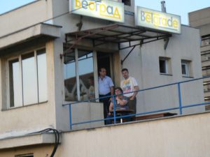 Serbia, Belgrade: train station workers