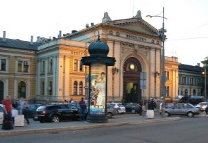 Serbia, Belgrade: exterior of the train station