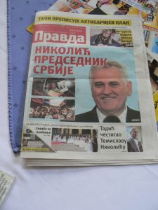 Serbia, Belgrade: Tomislav Nikolic, recently elected President of Serbia in