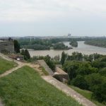 Serbia, Belgrade Fortress and park at the  confluence of the