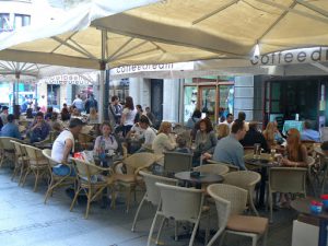 Serbia, Belgrade: old town cafe