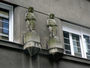 Serbia, Belgrade: old town art deco details