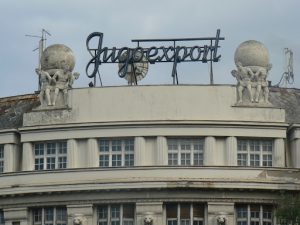 Serbia, Belgrade: old town art deco Yugoexport Building