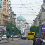 Serbia, Belgrade: looking toward St Aleksandar Nevsky Church