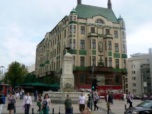 Serbia, Belgrade: beautiful art deco building