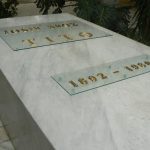 Serbia, Belgrade: the House of Flowers mausoleum with Tito's marble