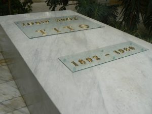 Serbia, Belgrade: the House of Flowers mausoleum with Tito's marble