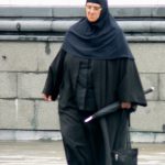 Serbia, Belgrade: nun at St Aleksander Nevsky church