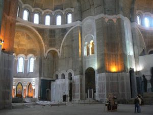 Serbia, Belgrade: interior of St Aleksander Nevsky church is not