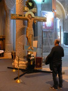 Serbia, Belgrade: St Aleksander Nevsky church temporary shrine