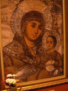 Serbia, Belgrade: icon in St Aleksander Nevsky