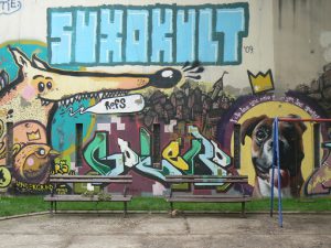 Serbia, Belgrade: graffiti art