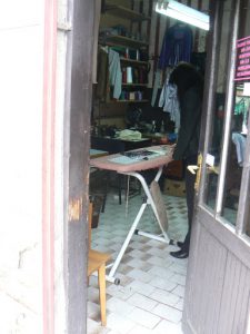 Serbia, Belgrade: a peek into a tailor shop