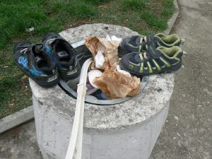 Serbia, Belgrade: local trash