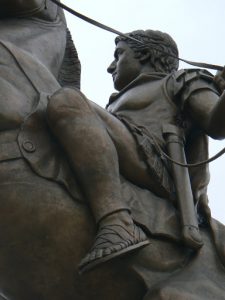 Macedonia, Skopje: another heroic Grecian statue