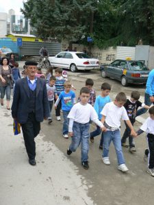 Macedonia, Skopje: school outing