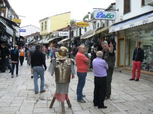 Macedonia, Skopje: shops in the Carsija (Turkish bazaar)