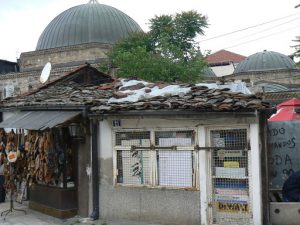 Macedonia, Skopje: authentic antiquated shop in the Carsija (Turkish bazaar)