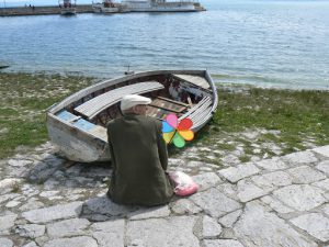 Macedonia, Lake Ohrid: lakeside view