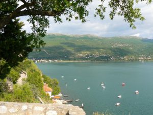 Macedonia, Lake Ohrid: overlooking the lake