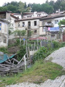 Macedonia, Lake Ohrid: not all houses are in good shape