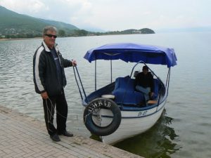 Macedonia, Lake Ohrid: water taxi
