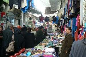 Inside the medina are narrow crowded alleyways with countless stalls